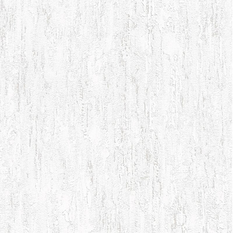 Bricoflor Papier Peint imitation béton Papier Peint effet béton blanc et gris clair Tapisserie intissée pour bureau, chambre & plus