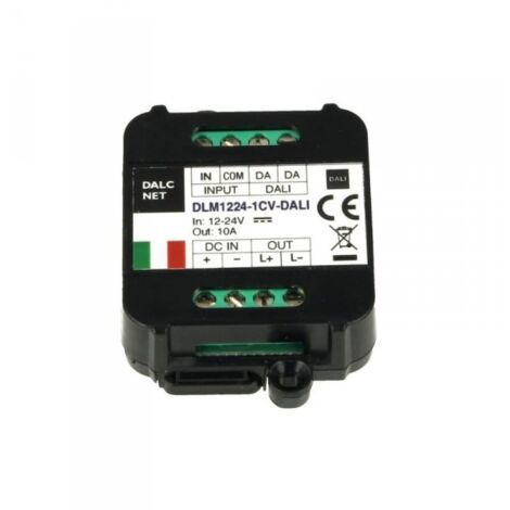 DLM1224-1CV-DALI Led Dimmer Bus DALI 12V 24V 10A Pulsante N.O. 0/1-10V Potenziometro