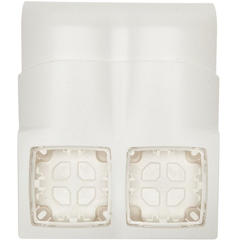 Legrand - cadre double pour montage appareillage saillie sur plinthe 80 x 20 mm 098992