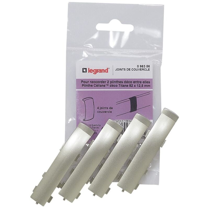 Legrand - joints de couvercle pour plinthe céliane déco 82 x 12,5 mm titane 098356