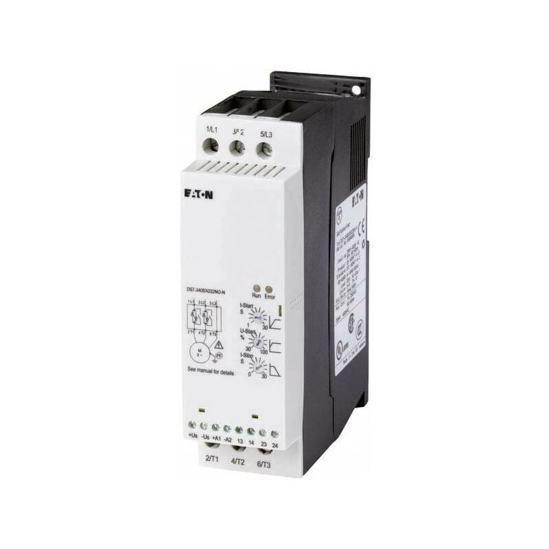 Eaton - DS7-342SX016N0-N 134930 Démarreur progressif Puissance moteur à 400 v 7.5 kW Puissance moteur à 230 v 4 kW Courant nominal 16 a Y784472
