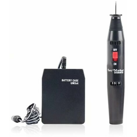 DMD Electric Engraving Pen Glass Metal Stainless Steel Wood Stone Engraving Egg Engraving Pen Black (Without Battery)