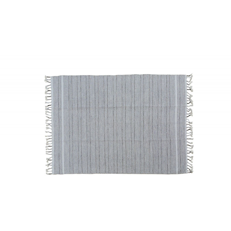 

Alfombra moderna ALABAMA, estilo Kilim, 100% algodón, gris, 170x110cm - Dmora