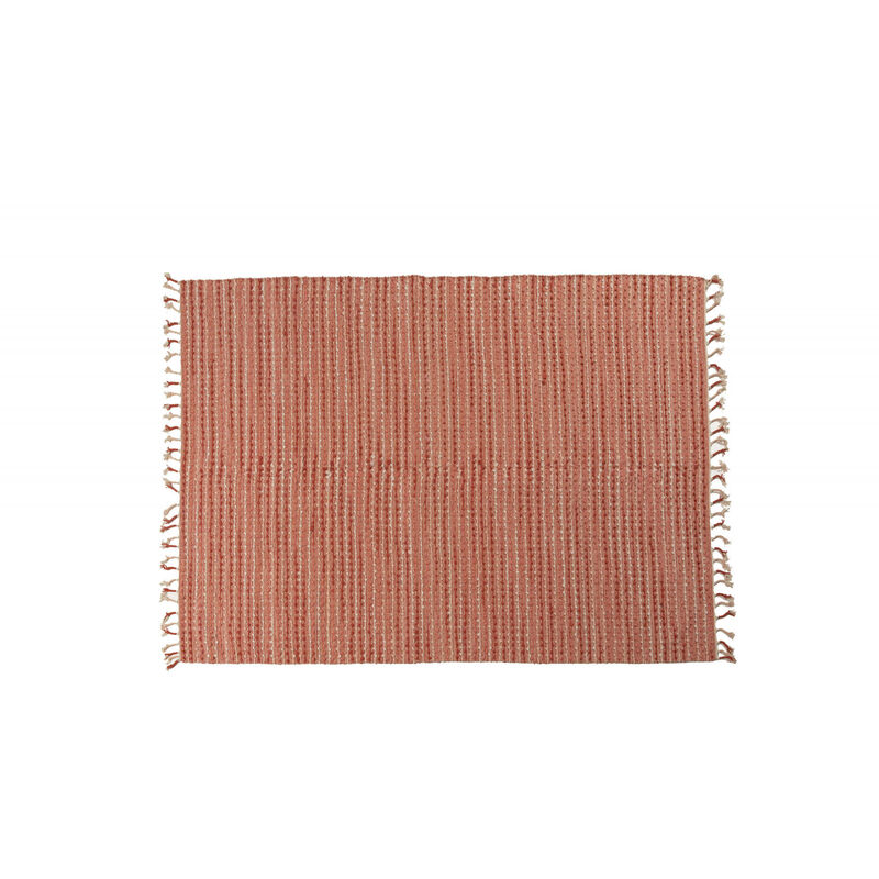 

Alfombra moderna ATLANTA, estilo Kilim, 100% algodón, rosa, 230x160cm - Dmora