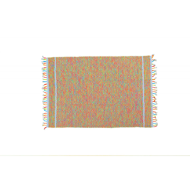 

Alfombra moderna ONTARIO, estilo Kilim, 100% algodón, multicolor, 200x140cm - Dmora