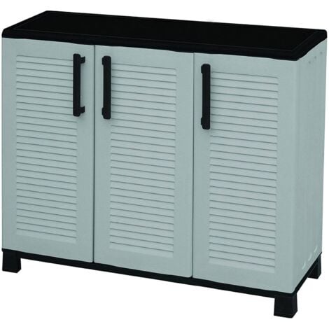 Armadio Esterno Keter Quadra Tuttopiani 68x39x166cm - Perfetto Per Giardino E Terrazzo