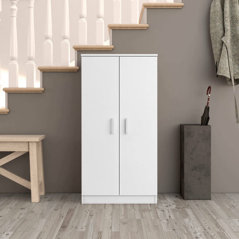 

Lamar armario multifunción blanco, 108 x 55 x 36 cm - Dmora