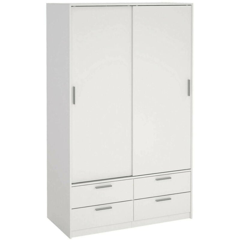 

Armarios color blanco 121,2 x 200 x 60,25 cm - Dmora