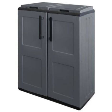 Armoire pour extérieur ou intérieur, porte mobile