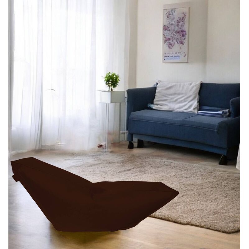 

Sofá cama Bean bag, marrón, Medidas 160 x 70 x 50 cm - Dmora