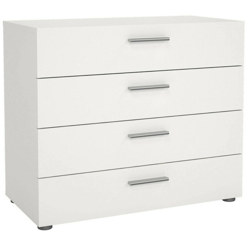 

Cómoda de cuatro cajones, color blanco, 70 x 75,7 x 40,26 cm - Dmora