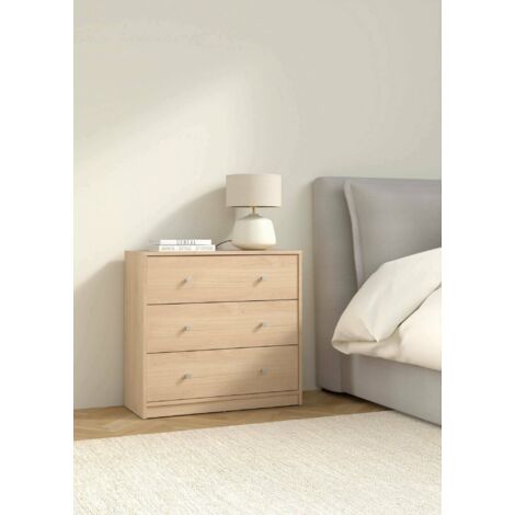 Dmora - Cajonera Vivienne, Cómoda multiusos, Cómoda de dormitorio, Gabinete con cajones, 72x30 h68 cm, Roble