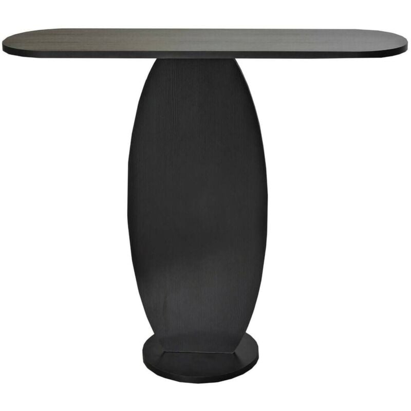 Dmora - Console Dprae, Table polyvalente, Armoire de rangement, Bureau du couloir, 100x30h81 cm, Anthracite