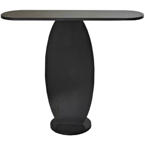 Dmora - Console Toliman, Table polyvalente, Armoire de rangement, Bureau du couloir, 100x30h81 cm, Anthracite, avec emballage renforcé
