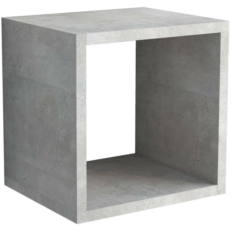 

Cubo de almacenamiento modular, 100% Made in Italy, Estante de pared modular, estante de pared, 30x25h30 cm, Color cemento - Dmora