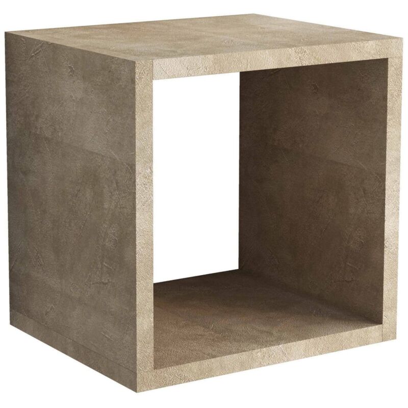 

Cubo de almacenamiento modular, 100% Made in Italy, Estante de pared modular, estante de pared, 30x25h30 cm, Color óxido - Dmora