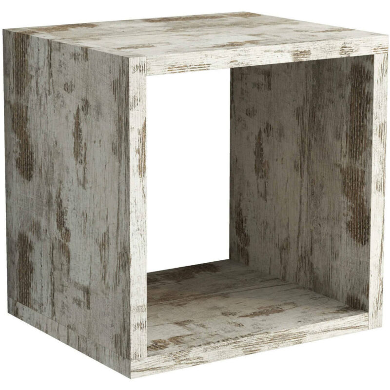 

Cubo de almacenamiento modular, 100% Made in Italy, estante de pared modular, estante de pared, 30x25h30 cm, color vintage - Dmora