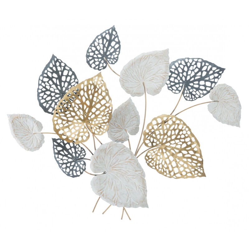 Décoration murale, Fer, Avec motif floral, Dimensions : 100 x 5 x 80 cm, avec emballage renforcé - Dmora