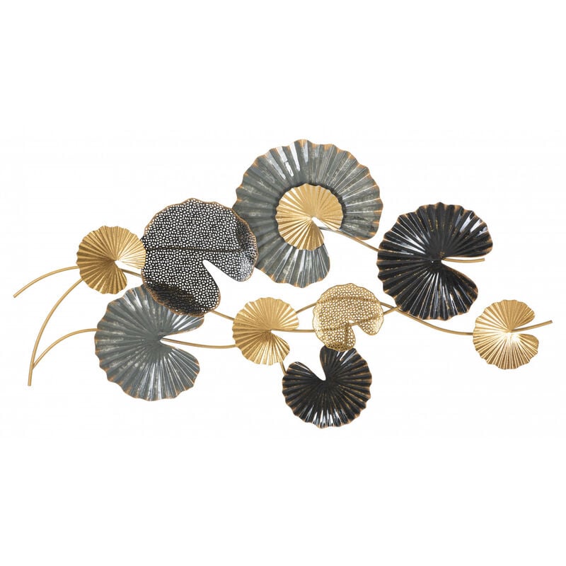 Décoration murale, Fer, Avec motif floral, Dimensions : 105 x 4 x 56 cm, avec emballage renforcé - Dmora