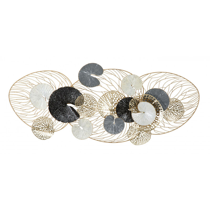 Décoration murale, Fer, Avec motif floral, Dimensions : 125 x 9,5 x 55 cm, avec emballage renforcé - Dmora