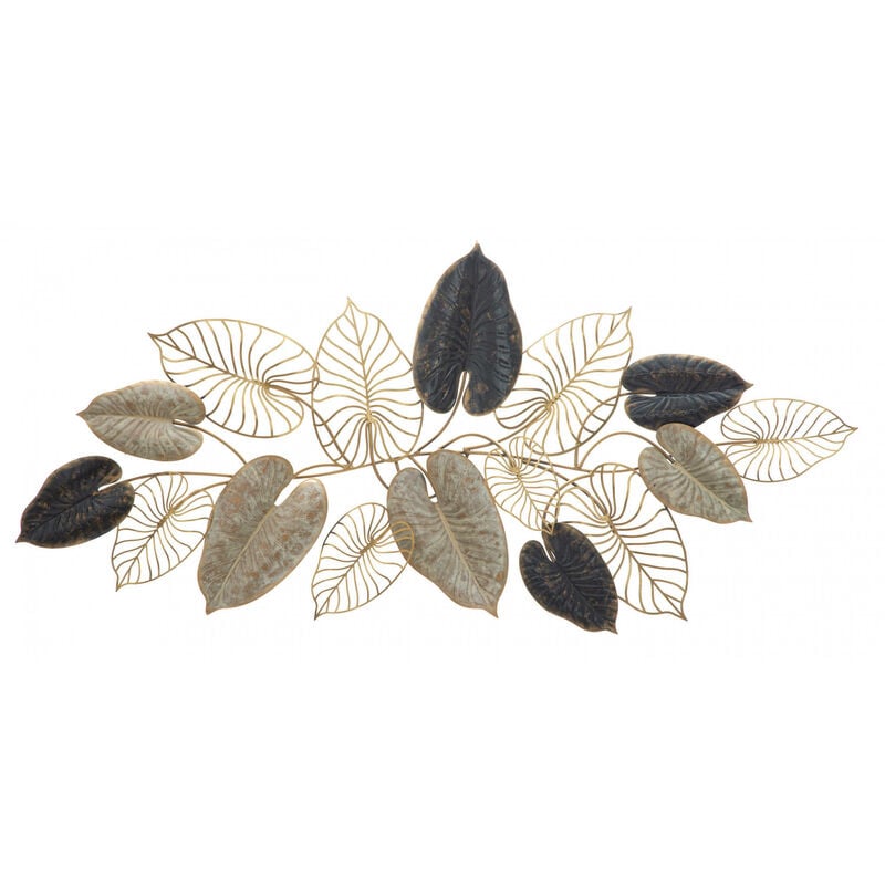 Décoration murale, Fer, Avec motif floral, Dimensions : 131 x 4,5 x 61 cm, avec emballage renforcé - Dmora