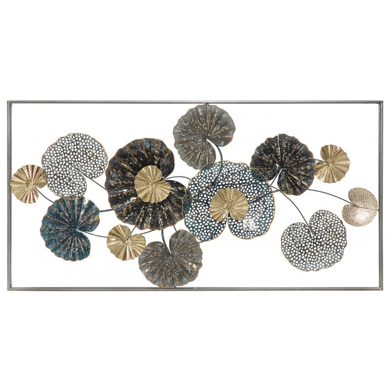 Décoration murale, Fer, Avec motif floral, Dimensions : 135 x 8 x 69 cm, avec emballage renforcé - Dmora