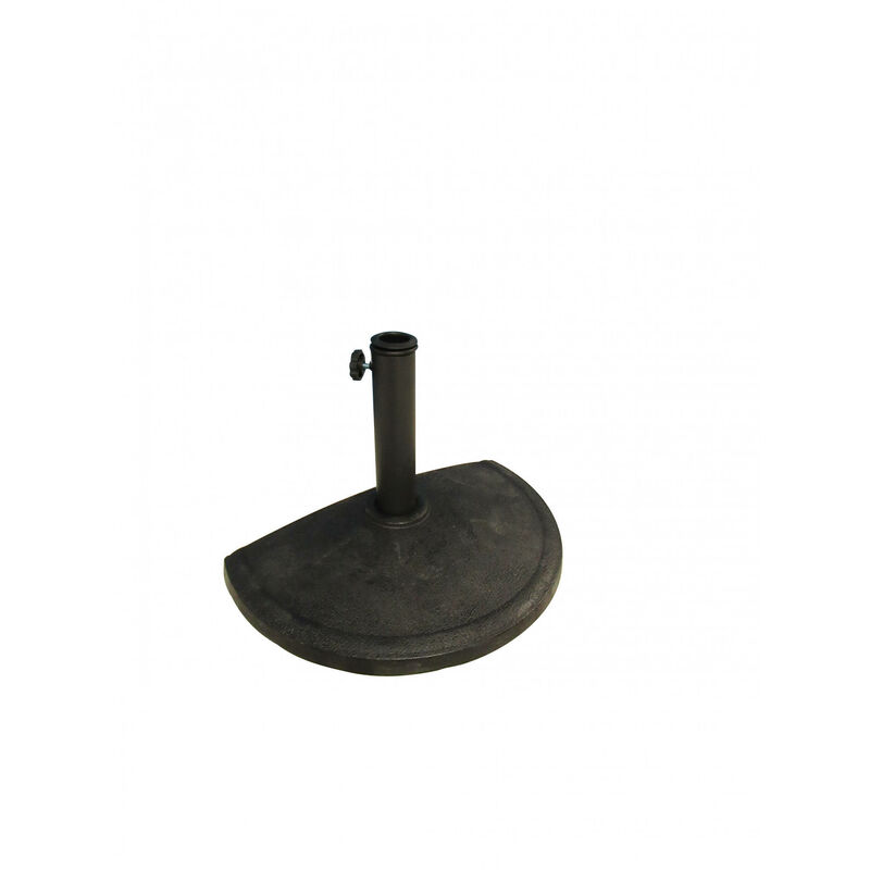 Semi base pour parapluie en résine, couleur noire, Mesure 50 x 31 x 50 cm - Dmora