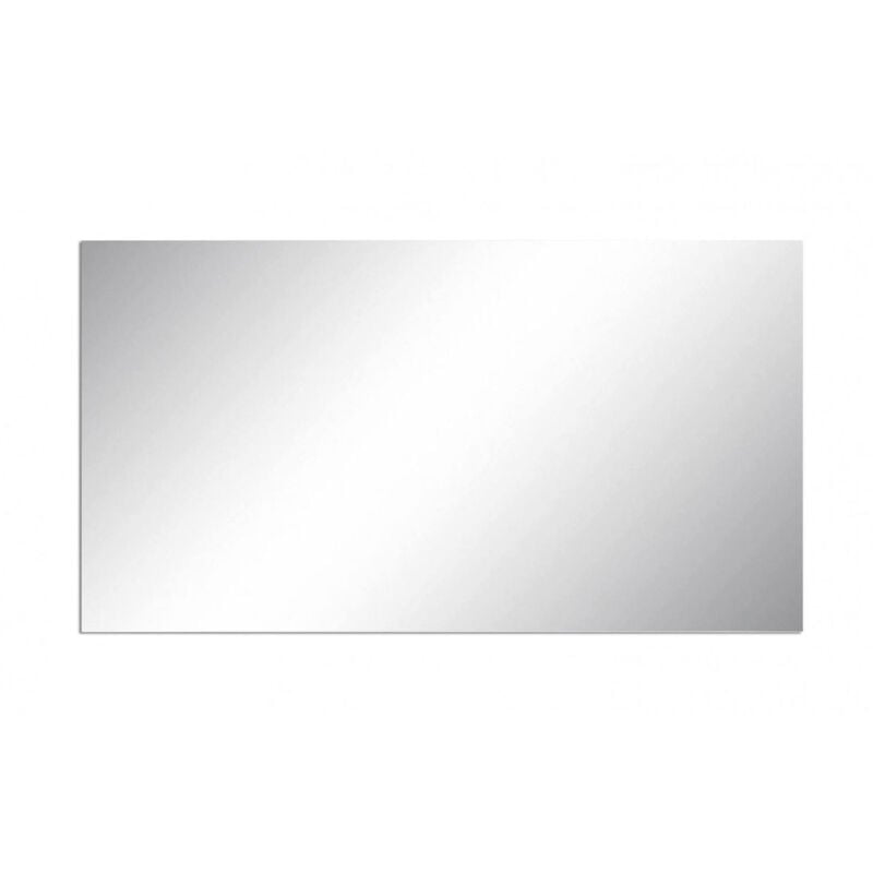

Dmora - Espejo de pared lineal Made in Italy, Espejo de baño, 80x2h60 cm, Color gris cemento