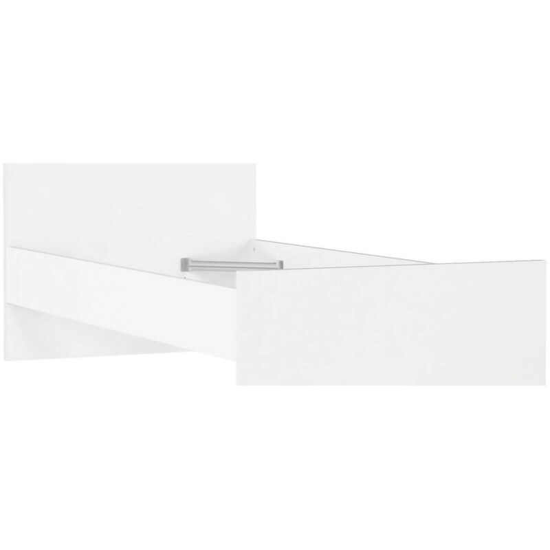 

Estructura para cama individual, 96 x 80 x 196,6 cm, color blanco brillante - Dmora