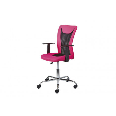 Dmora Fauteuil de bureau avec accoudoirs, réglable en hauteur, vert et noir, 55x54.5x85-95 cm