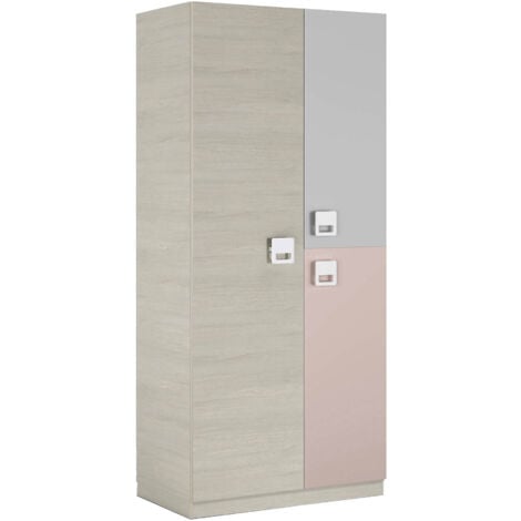 Dmora Struttura Secondo Letto Estraibile con cassettone e Una mensola  Coordinata a Muro, Colore Bianco Effetto Legno Chiaro e Azzurro, cm 199 x  65 x 95 : : Prima infanzia