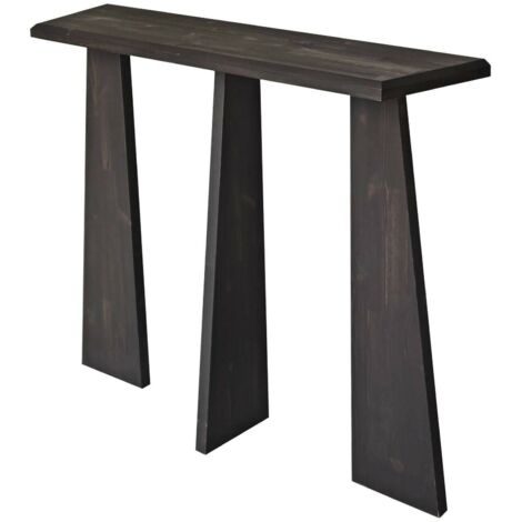 Dmora - Konsolentisch Arcturus, Ausziehbarer Mehrzwecktisch, Eingangskonsole, Regal mit Erweiterungen, 100x28h83 cm, Anthrazit, mit verstärkter Verpackung