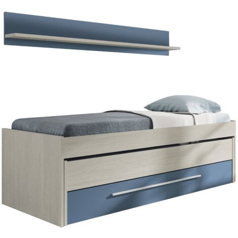 Letto Singolo A Forma Di Casetta Con 2 Finestre – Struttura In Pino E MDF Bianco – Lettino Per Bambini Con Protezioni – 207x97x174 Cm (materasso 200x90 Cm)