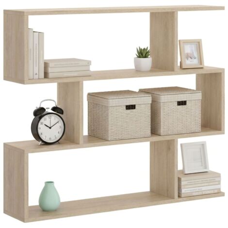 Bibliothèque Double Face Montessori En Bois Massif - Étagère Enfant Pour Livres Et Jouets 42x33 Cm (couleur Naturelle)
