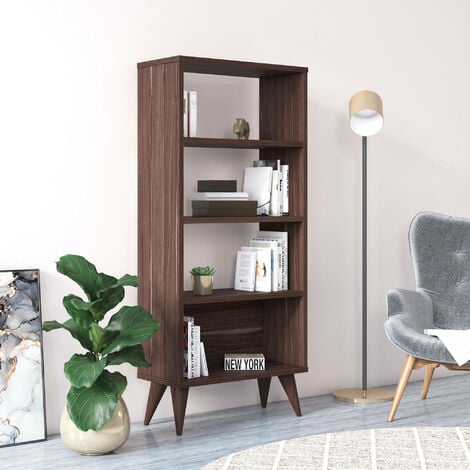 Libreria Verticale Egon In Acacia 1a - Marca Design Shop