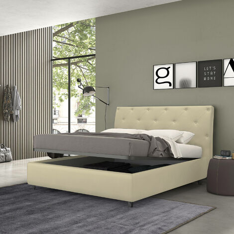 Luzern Twin somier cama individual 80x190cm bastidor acero lamas madera