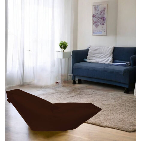 Dmora Lit de salon pouf, marron, Mesures 160 x 70 x 50 cm