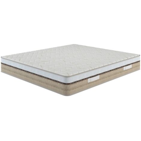 Dmora - Materasso matrimoniale Dlonard, Materasso di alta qualit Materasso ergonomico, Materasso a molle insacchettate, 100% Made in Italy, 180x200xh25 cm