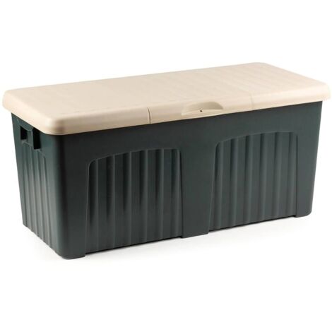 Dmora Mehrzweck-Aufbewahrungskoffer, Made in Italy, 125 x 57 x 56 cm, Farbe Grau