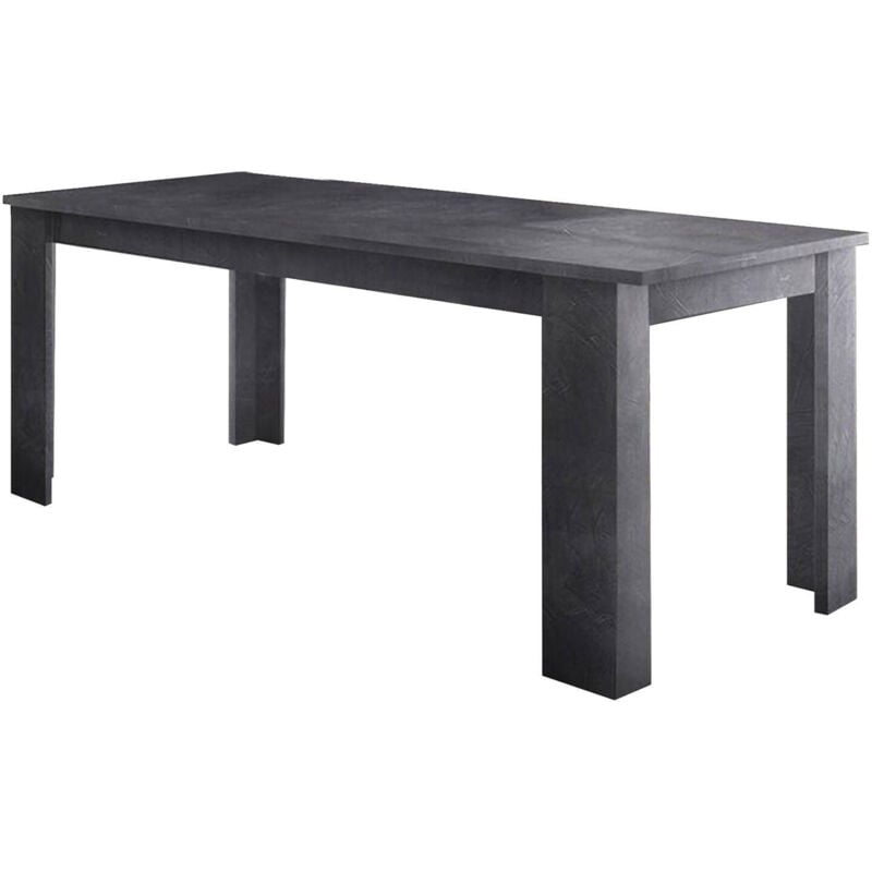 

Mesa de comedor extensible Made in Italy, Mesa moderna con extensiones, Consola extensible, 120 / 170x90h75 cm, Color gris pizarra - Dmora
