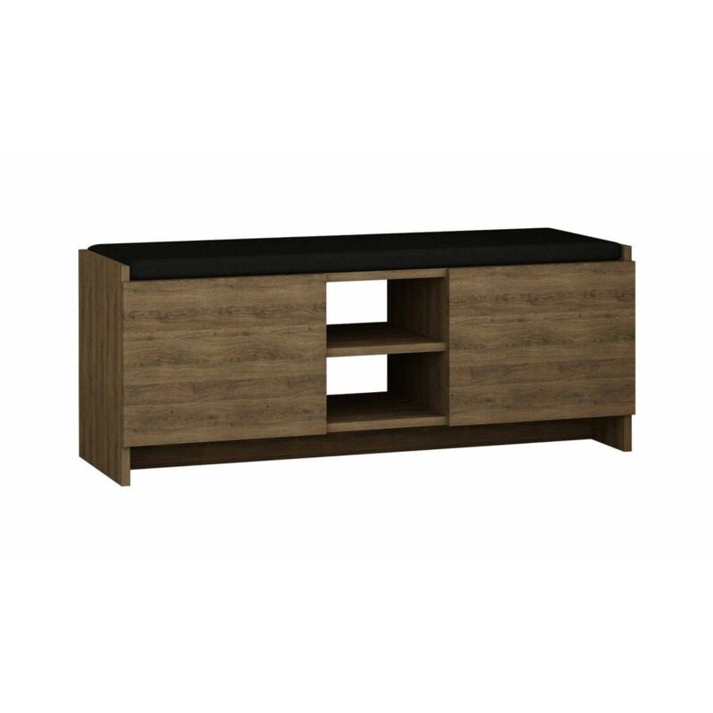 Dmora - Meuble à chaussures Dbarrec, Meuble à chaussures, Armoire d'entrée polyvalente, Rangement pour chaussures, 110x37h43 cm, Chêne