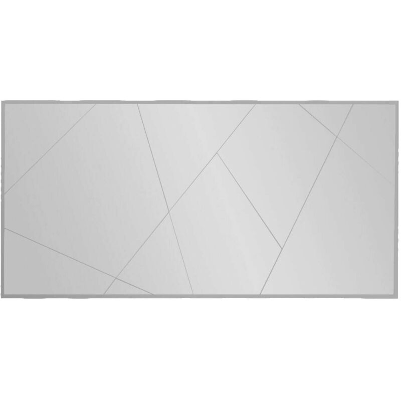 Dmora - Miroir Dpessott, Verre miroité, Objet d'ameublement mural, Décoration avec miroir, 60x2h170 cm, Blanc