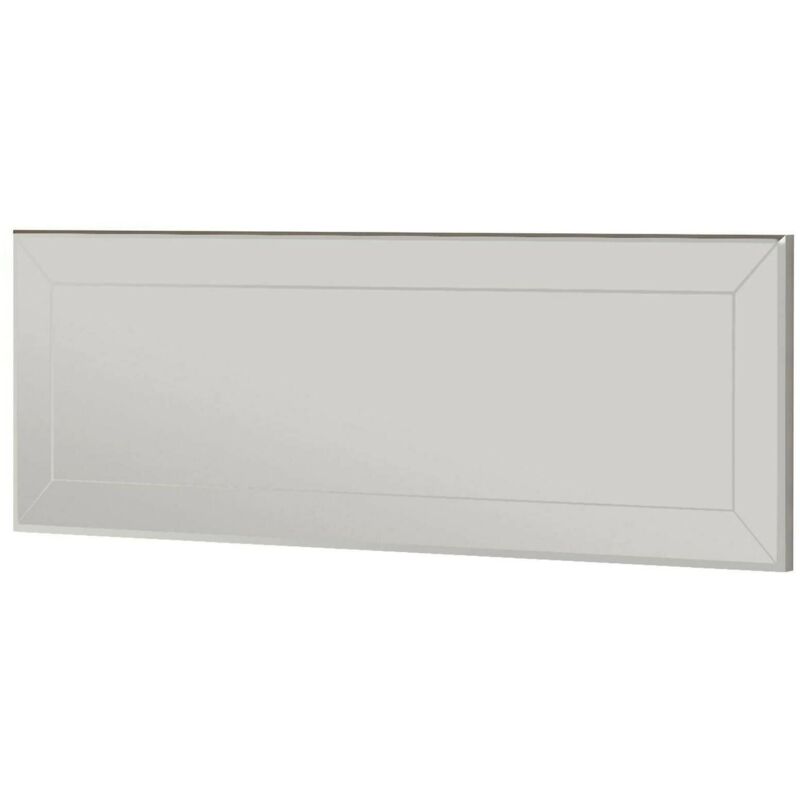 Dmora - Miroir Pyxis, Verre miroité, Objet d'ameublement mural, Décoration avec miroir, 40x2h120 cm, Blanc, avec emballage renforcé
