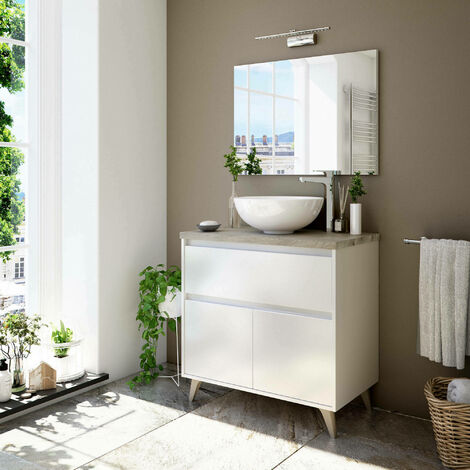 main image of "Dmora Mobile bagno per lavabo da appoggio"
