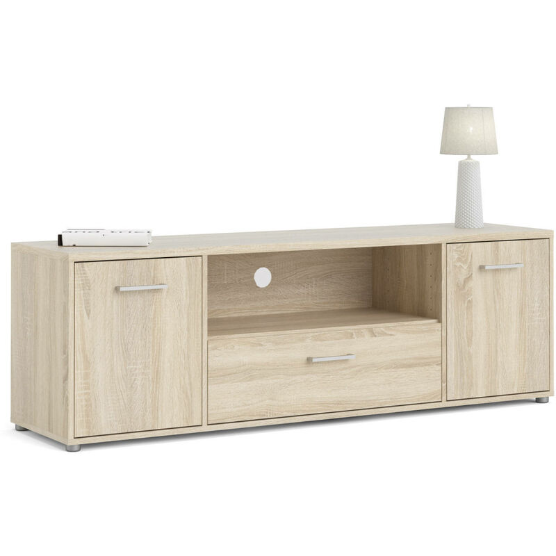 

Dmora - Mueble de TV color roble, 39 x 50 x 155 cm