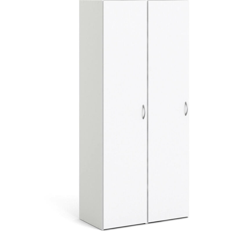 Multi Kleiderschrank, Farbe Weiß 78,8 x 175,4 x 41,45 cm - Dmora