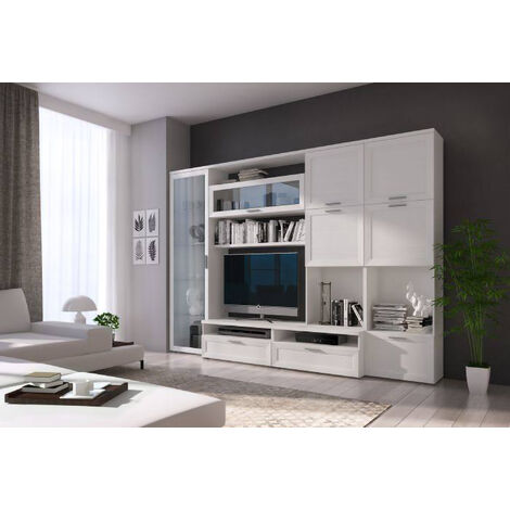 Bologna mobile porta tv 60x45x81 cm bianco frassinato con due