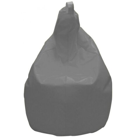 Dmora Pouf a sacco elegante, colore grigio, Misure 80 x 120 x 80 cm