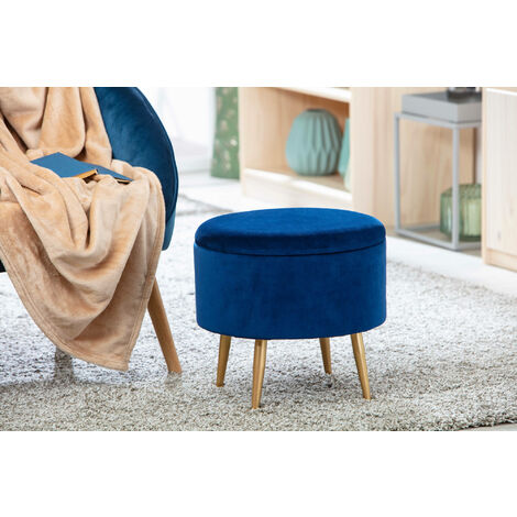 Pouf secchiello contenitore in velluto e maniglia in ecopelle, colore verde,  cm 35x35x45, Con imballo rinforzato