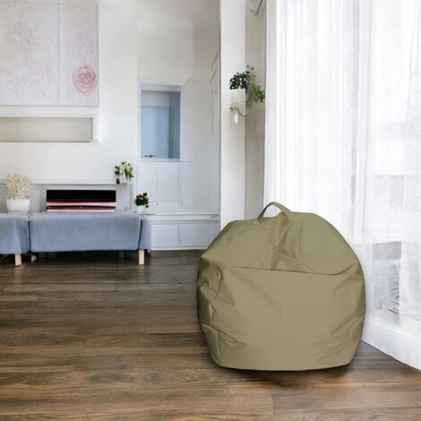 Dmora Pouf élégant, couleur beige, Mesure 65 x 50 x 65 cm, avec emballage renforcé